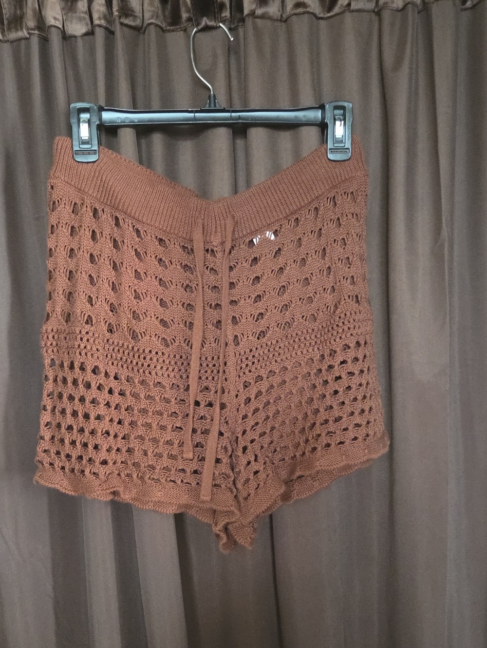 aerie Crochet High-Rise Drawstring Short
